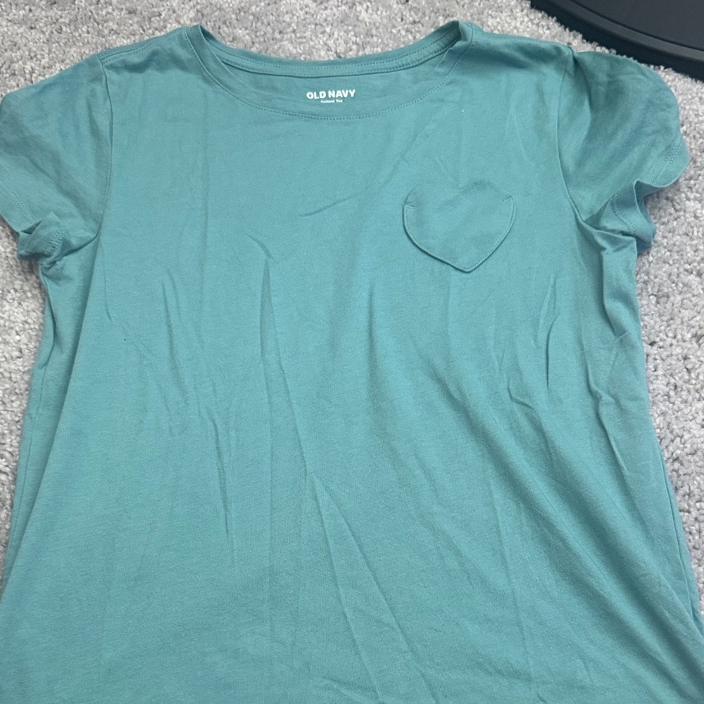 Old Navy Women's Aqua Short Sleeve Tee